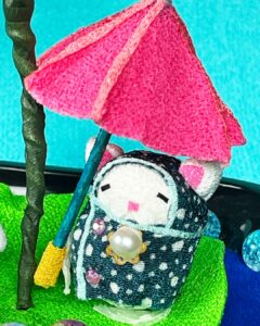 雨宿りのねこさま