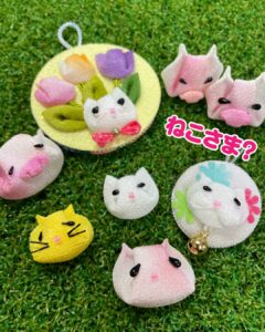 ブタさん、ねこさん、チューリップを作ろう