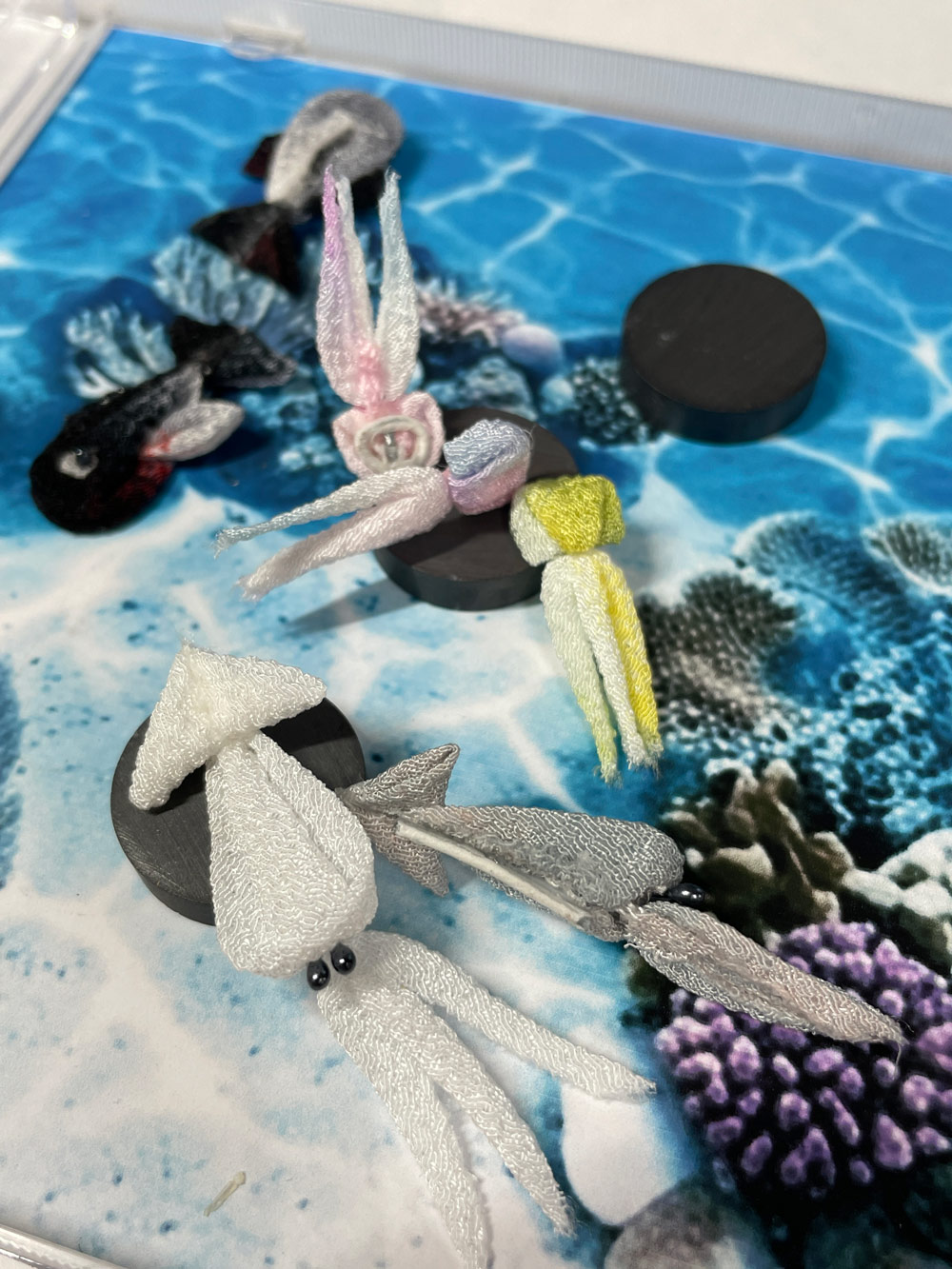 ちりめん細工の海の生き物1